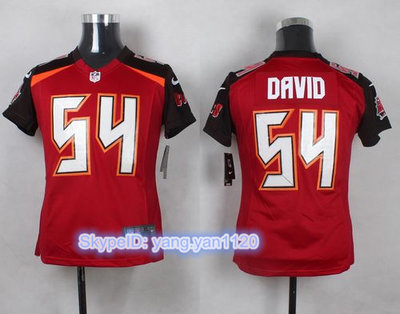 Nike Buccaneers #54 Lavonte David Red Team Color Youth Stitched NFL New Elite Jersey