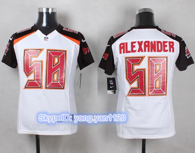 Nike Buccaneers #58 Kwon Alexander White Youth Stitched NFL New Elite Jersey