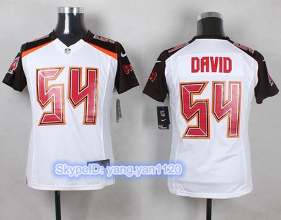 Nike Buccaneers #54 Lavonte David White Youth Stitched NFL New Elite Jersey