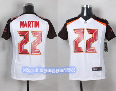 Nike Buccaneers #22 Doug Martin White Youth Stitched NFL New Elite Jersey