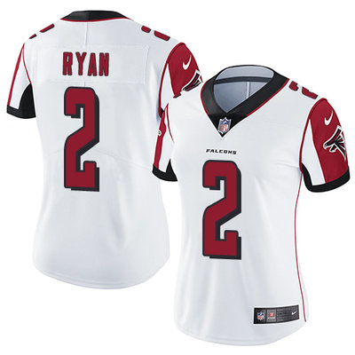Nike Falcons #2 Matt Ryan White Women's Stitched NFL Vapor Untouchable Limited Jersey Nike Falcons #2 Matt Ryan White Women's Stitched NFL Vapor Untouchable Limited Jersey