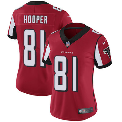 Nike Falcons #81 Austin Hooper Red Team Color Women's Stitched NFL Vapor Untouchable Limited Jersey Nike Falcons #81 Austin Hooper Red Team Color Women's Stitched NFL Vapor Untouchable Limited Jersey