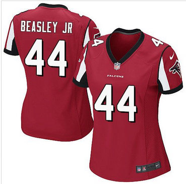 Women Nike Falcons #44 Vic Beasley Jr Red Team Color Stitched NFL Elite Jersey Women Nike Falcons #44 Vic Beasley Jr Red Team Color Stitched NFL Elite Jersey