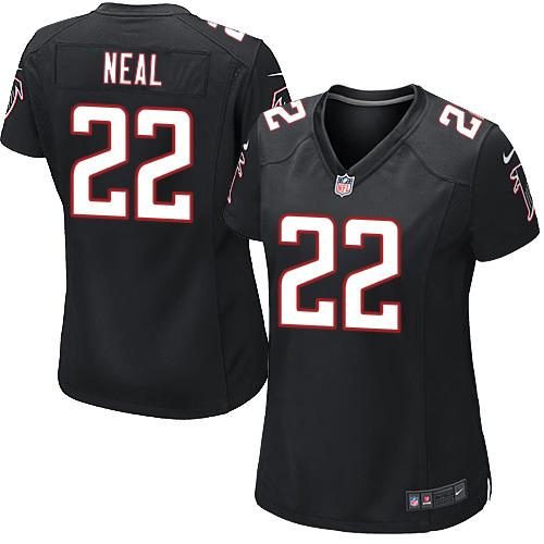 Nike Falcons #22 Keanu Neal Black Alternate Women's Stitched NFL Elite Jersey Nike Falcons #22 Keanu Neal Black Alternate Women's Stitched NFL Elite Jersey