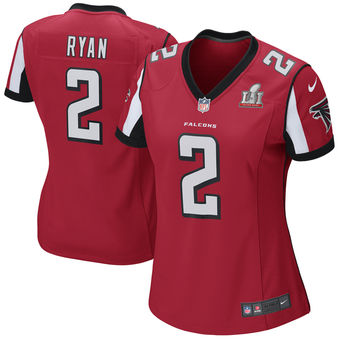 Women's Atlanta Falcons Matt Ryan Nike Red Super Bowl LI Bound Game Jersey Women's Atlanta Falcons Matt Ryan Nike Red Super Bowl LI Bound Game Jersey