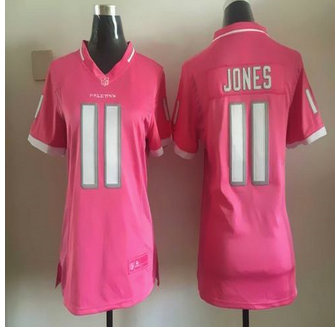 Women New Falcons #11 Julio Jones Pink NFL Elite Bubble Gum Jersey Women New Falcons #11 Julio Jones Pink NFL Elite Bubble Gum Jersey