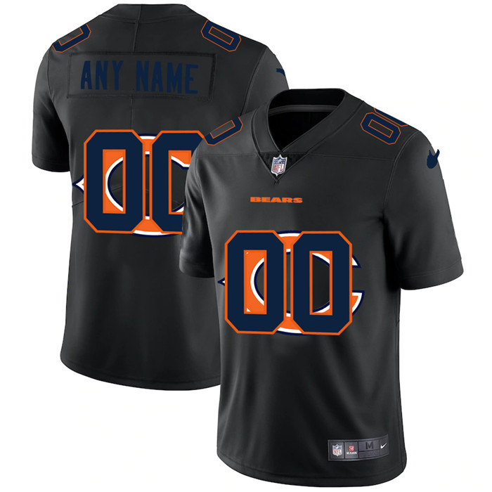 Chicago Bears Custom Men's Nike Team Logo Dual Overlap Limited NFL Jersey Black Chicago Bears Custom Men's Nike Team Logo Dual Overlap Limited NFL Jersey Black