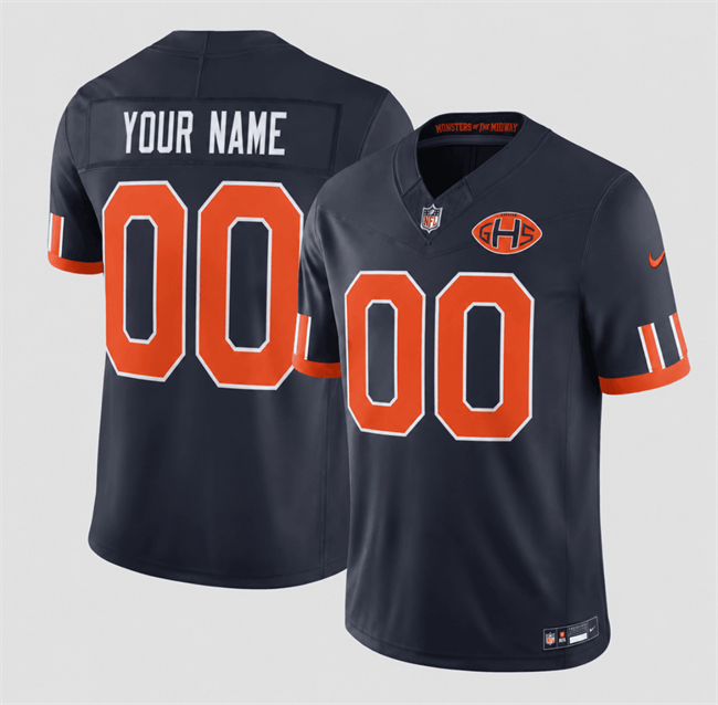 Men's Chicago Bears Active Player Custom Navy 2026 F.U.S.E. Rivalries Collection Limited Stitched Football Jersey