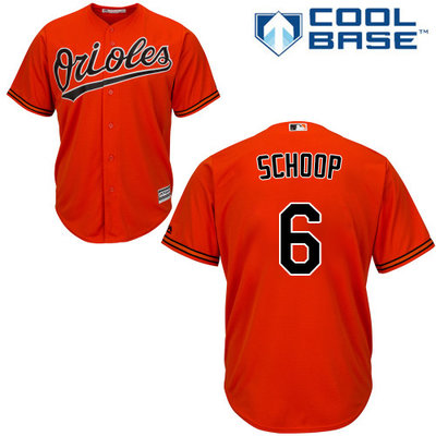 Orioles #6 Jonathan Schoop Orange Cool Base Stitched Youth MLB Jersey Orioles #6 Jonathan Schoop Orange Cool Base Stitched Youth MLB Jersey