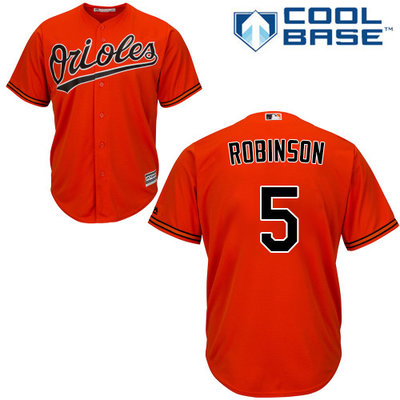 Orioles #5 Brooks Robinson Orange Cool Base Stitched Youth MLB Jersey Orioles #5 Brooks Robinson Orange Cool Base Stitched Youth MLB Jersey