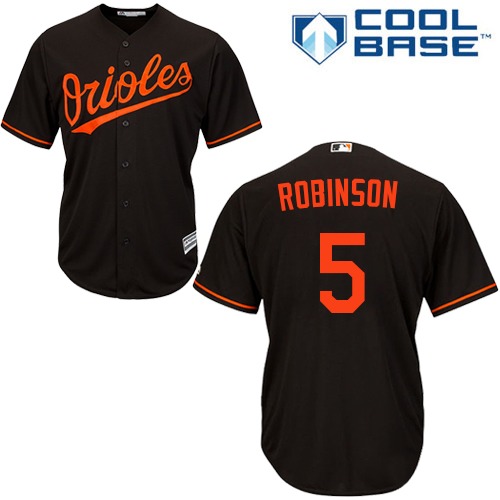 Orioles #5 Brooks Robinson Black Cool Base Stitched Youth MLB Jersey Orioles #5 Brooks Robinson Black Cool Base Stitched Youth MLB Jersey