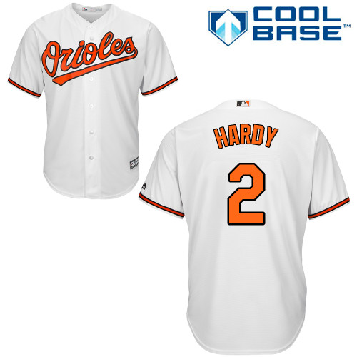 Orioles #2 J.J. Hardy White Cool Base Stitched Youth MLB Jersey Orioles #2 J.J. Hardy White Cool Base Stitched Youth MLB Jersey