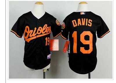 Youth Orioles #19 Chris Davis Black Cool Base Baseball Jersey Youth Orioles #19 Chris Davis Black Cool Base Baseball Jersey