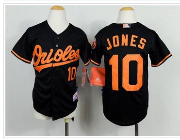 Youth Orioles #10 Adam Jones Black Cool Base Baseball Jersey Youth Orioles #10 Adam Jones Black Cool Base Baseball Jersey