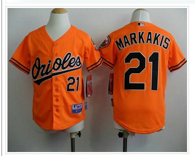 Youth MLB Baltimore Orioles #21 Nick Markakis Orange Cool Base Stitched Baseball Jersey Youth MLB Baltimore Orioles #21 Nick Markakis Orange Cool Base Stitched Baseball Jersey