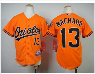 Youth MLB Baltimore Orioles #13 Manny Machado Orange Cool Base Stitched Jersey Youth MLB Baltimore Orioles #13 Manny Machado Orange Cool Base Stitched Jersey