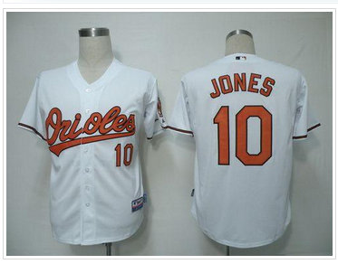 Youth MLB Baltimore Orioles #10 Adam Jones White Cool Base Jersey Youth MLB Baltimore Orioles #10 Adam Jones White Cool Base Jersey