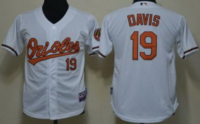 Kids Baltimore Orioles 19 Chris Davis White Cool Base MLB Jerseys Kids Baltimore Orioles 19 Chris Davis White Cool Base MLB Jerseys