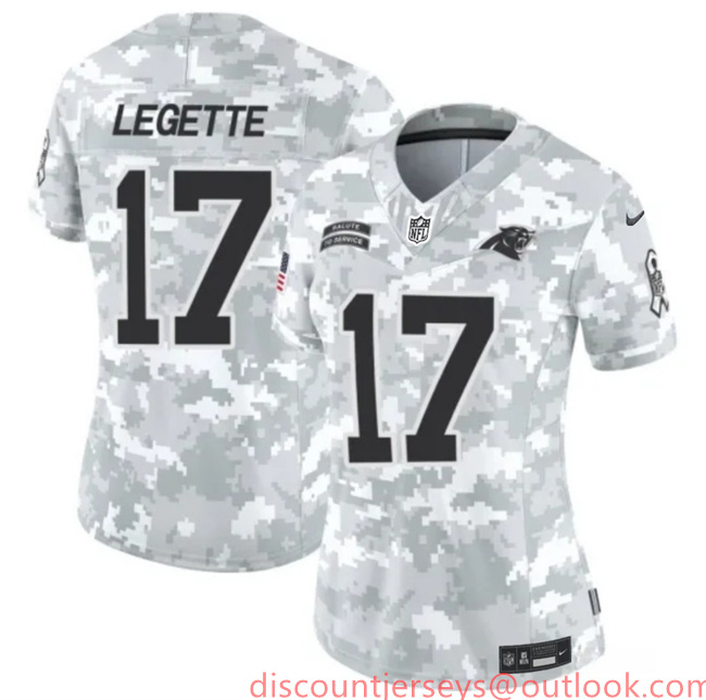 Women's Carolina Panthers #17 Xavier Legette 2024 F.U.S.E Arctic Camo Salute To Service Limited Stitched Football Jersey(Run Small) Women's Carolina Panthers #17 Xavier Legette 2024 F.U.S.E Arctic Camo Salute To Service Limited Stitched Football Jersey(Run Small)