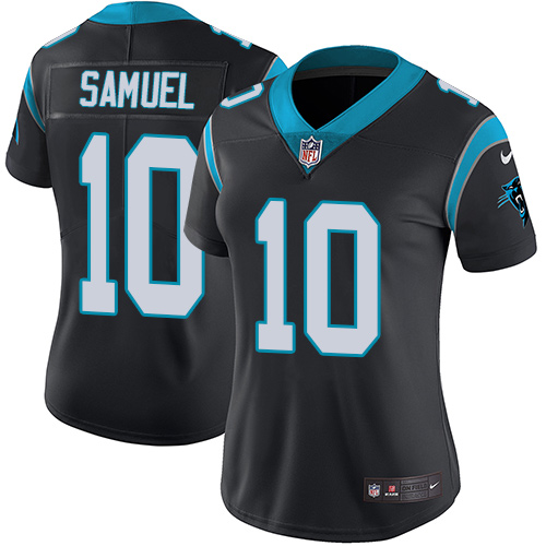 Nike Panthers #10 Curtis Samuel Black Team Color Women's Stitched NFL Vapor Untouchable Limited Jersey Nike Panthers #10 Curtis Samuel Black Team Color Women's Stitched NFL Vapor Untouchable Limited Jersey