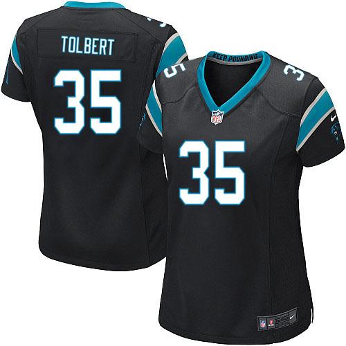 Nike Panthers #22 Christian McCaffrey Stitched Women's Black Anthracite Salute to Service Player Performance Hoodie
