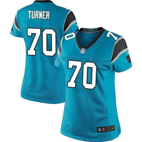 Nike Panthers #70 Trai Turner Blue Alternate Women's Stitched NFL Elite Jersey Nike Panthers #70 Trai Turner Blue Alternate Women's Stitched NFL Elite Jersey