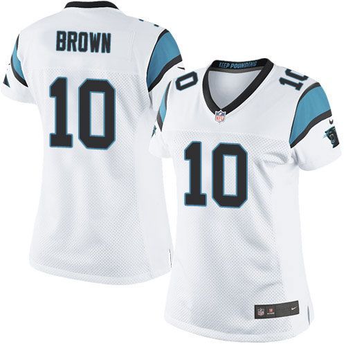 Nike Panthers #10 Corey Brown White Women's Stitched NFL Elite Jersey Nike Panthers #10 Corey Brown White Women's Stitched NFL Elite Jersey