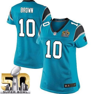 Nike Panthers #10 Corey Brown Blue Alternate Super Bowl 50 Women's Stitched NFL Elite Jersey Nike Panthers #10 Corey Brown Blue Alternate Super Bowl 50 Women's Stitched NFL Elite Jersey