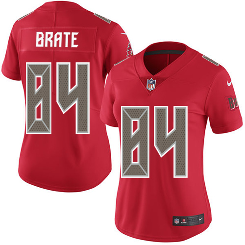 Nike Buccaneers #84 Cameron Brate Red Women's Stitched NFL Limited Rush Jersey Nike Buccaneers #84 Cameron Brate Red Women's Stitched NFL Limited Rush Jersey