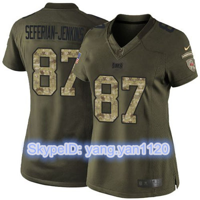 Nike Buccaneers #87 Austin Seferian-Jenkins Green Women's Stitched NFL Limited Salute to Service Jersey Nike Buccaneers #87 Austin Seferian-Jenkins Green Women's Stitched NFL Limited Salute to Service Jersey
