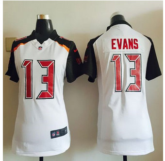 Women NEW Buccaneers #13 Mike Evans White Stitched NFL New Elite Jersey Women NEW Buccaneers #13 Mike Evans White Stitched NFL New Elite Jersey