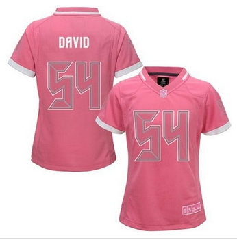 Women New Buccaneers #54 Lavonte David Pink NFL Elite Bubble Gum Jersey Women New Buccaneers #54 Lavonte David Pink NFL Elite Bubble Gum Jersey