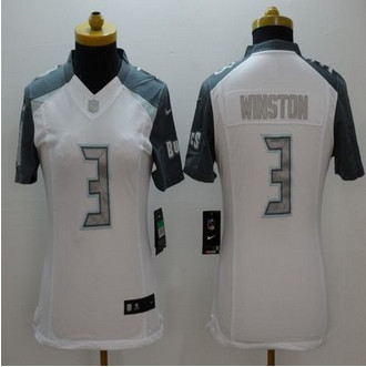 New Tampa Bay Buccaneers #3 Jameis Winston White Women's Stitched NFL Limited Platinum Jersey New Tampa Bay Buccaneers #3 Jameis Winston White Women's Stitched NFL Limited Platinum Jersey