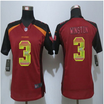 Women New New Tampa Bay Buccaneers #3 Jameis Winston Red Strobe Elite Jersey Women New New Tampa Bay Buccaneers #3 Jameis Winston Red Strobe Elite Jersey