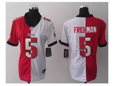 NEW women jerseys tampa bay buccaneers #5 freeman white-red(split) NEW women jerseys tampa bay buccaneers #5 freeman white-red(split)
