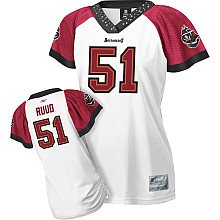 Reebok Tampa Bay Buccaneers 51# Barrett Ruud Women's Field Flirt Fashion Jersey