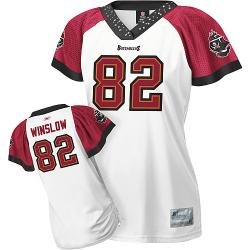 Tampa Bay Buccaneers #82 Winslw White Women Jerseys