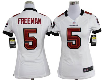 Women Nike Tampa Bay Buccaneers 5 Josh Freeman Game White Jerseys