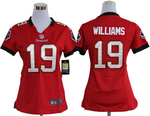 Women Nike Tampa Bay Buccaneers 19 Mike Williams Red Jerseys