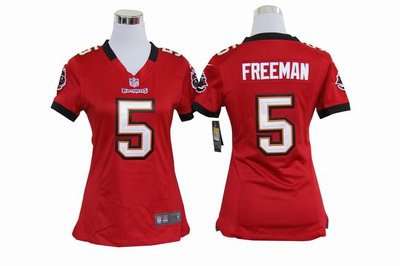 Women Nike Tampa Bay Buccaneers 5 Josh Freeman Red Jerseys