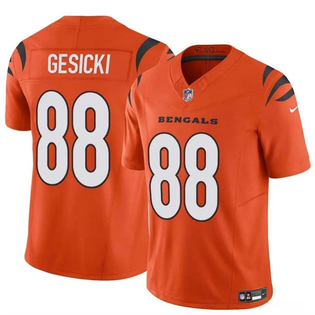 Youth Cincinnati Bengals #88 Mike Gesicki Orange 2024 F.U.S.E. Vapor Untouchable Limited Stitched Jersey Youth Cincinnati Bengals #88 Mike Gesicki Orange 2024 F.U.S.E. Vapor Untouchable Limited Stitched Jersey