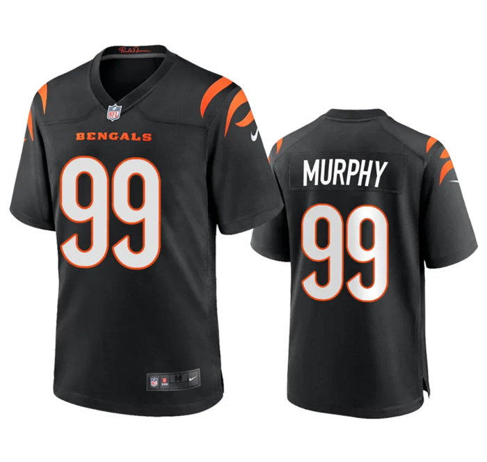 Youth Cincinnati Bengals #99 Myles Murphy Black Stitched Game Jersey Youth Cincinnati Bengals #99 Myles Murphy Black Stitched Game Jersey