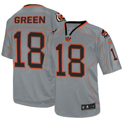 Nike Bengals #18 A.J. Green Lights Out Grey Youth Stitched NFL Elite Jersey Nike Bengals #18 A.J. Green Lights Out Grey Youth Stitched NFL Elite Jersey