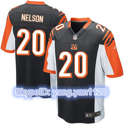 Nike Bengals #20 Reggie Nelson Black Team Color Youth Stitched NFL Elite Jersey Nike Bengals #20 Reggie Nelson Black Team Color Youth Stitched NFL Elite Jersey