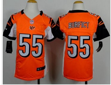 Youth NEW Bengals #55 Vontaze Burfict Orange Alternate NFL Elite Jersey
