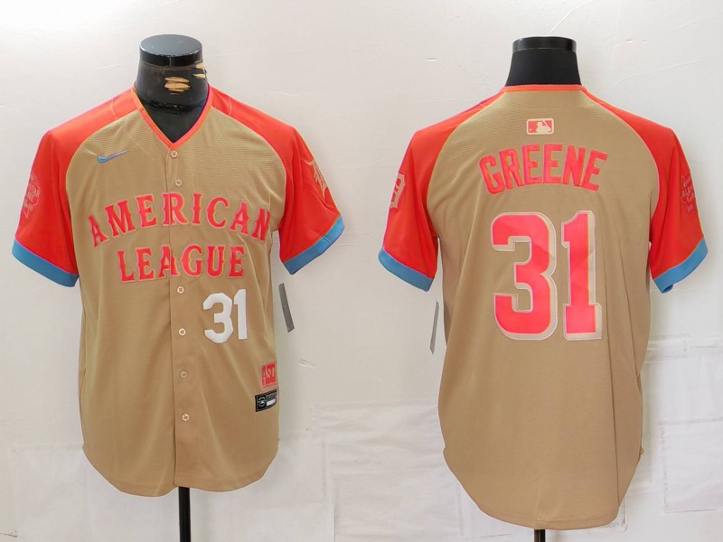 Men's American League #31 Riley Greene Cream 2024 All-Star Limited Stitched Baseball Jersey 3 Men's American League #31 Riley Greene Cream 2024 All-Star Limited Stitched Baseball Jersey 3
