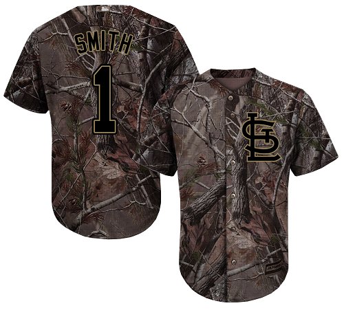 Cardinals #1 Ozzie Smith Camo Realtree Collection Cool Base Stitched Youth Baseball Jersey Cardinals #1 Ozzie Smith Camo Realtree Collection Cool Base Stitched Youth Baseball Jersey