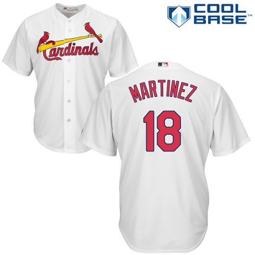 Cardinals #18 Carlos Martinez White Cool Base Stitched Youth MLB Jersey Cardinals #18 Carlos Martinez White Cool Base Stitched Youth MLB Jersey