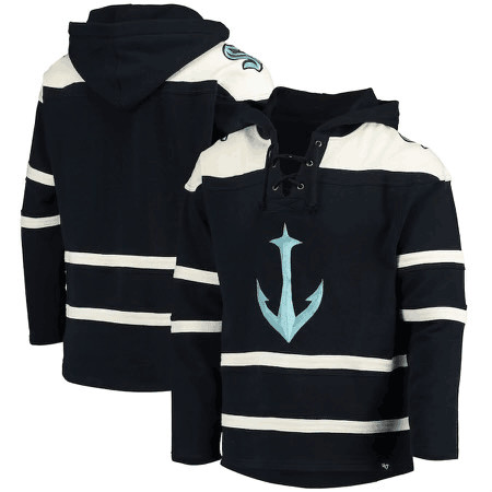 Men's Seattle Kraken Black Pullover Hoodie