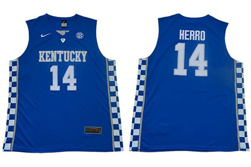 Wildcats #14 Tyler Herro Royal Blue Basketball Elite Stitched College Jersey Wildcats #14 Tyler Herro Royal Blue Basketball Elite Stitched College Jersey
